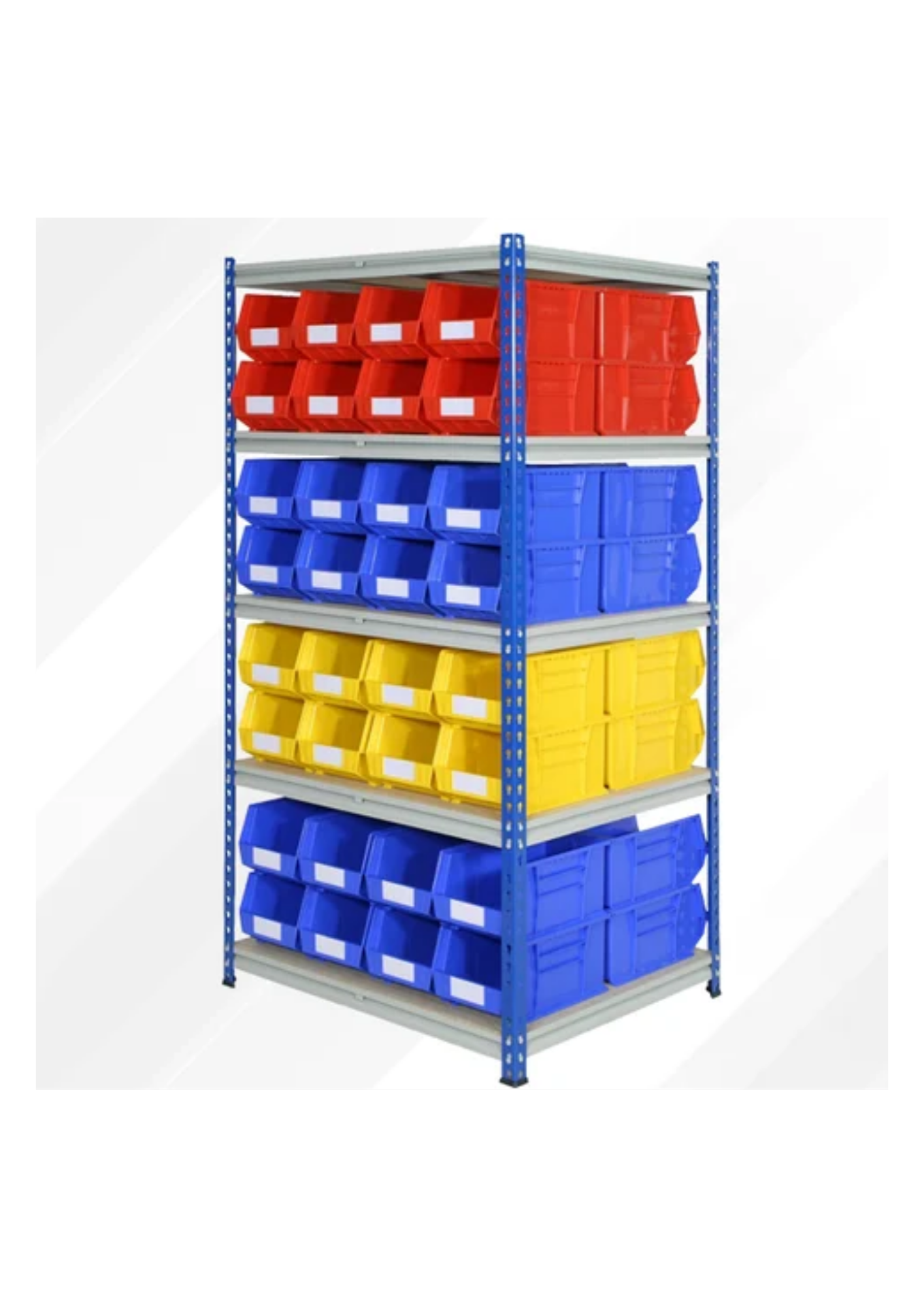 PLASTIC BIN STORAGE RACK